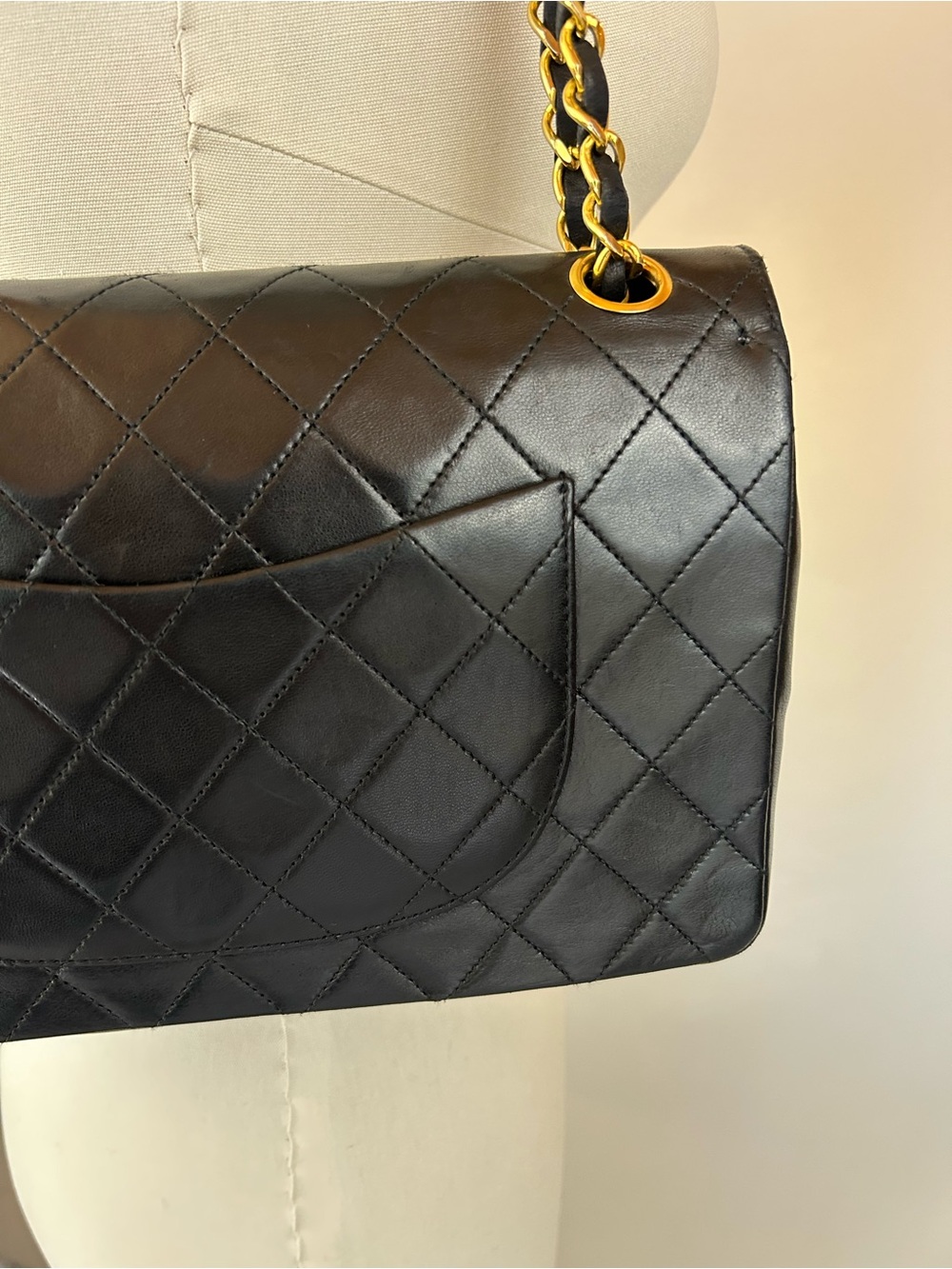CHANEL Vintage Quilted Lambskin Classic Double Flap Bag Series 0 - Picture 13 of 16